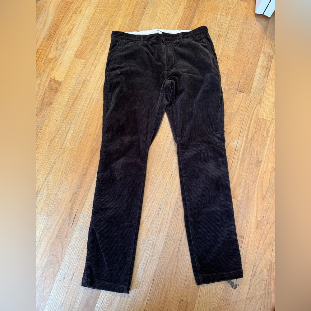 Taylor Stitch Slim Foundation Pant - 34 - Espresso Cord